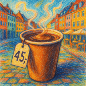 cuanto cuesta un cafe en copenhague