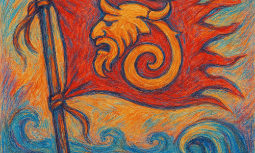 bandera vikinga